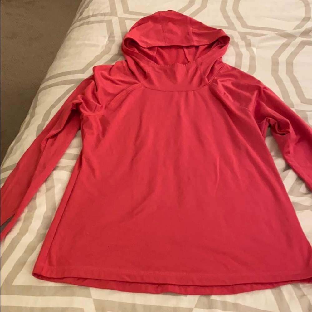 Hot pink pullover!